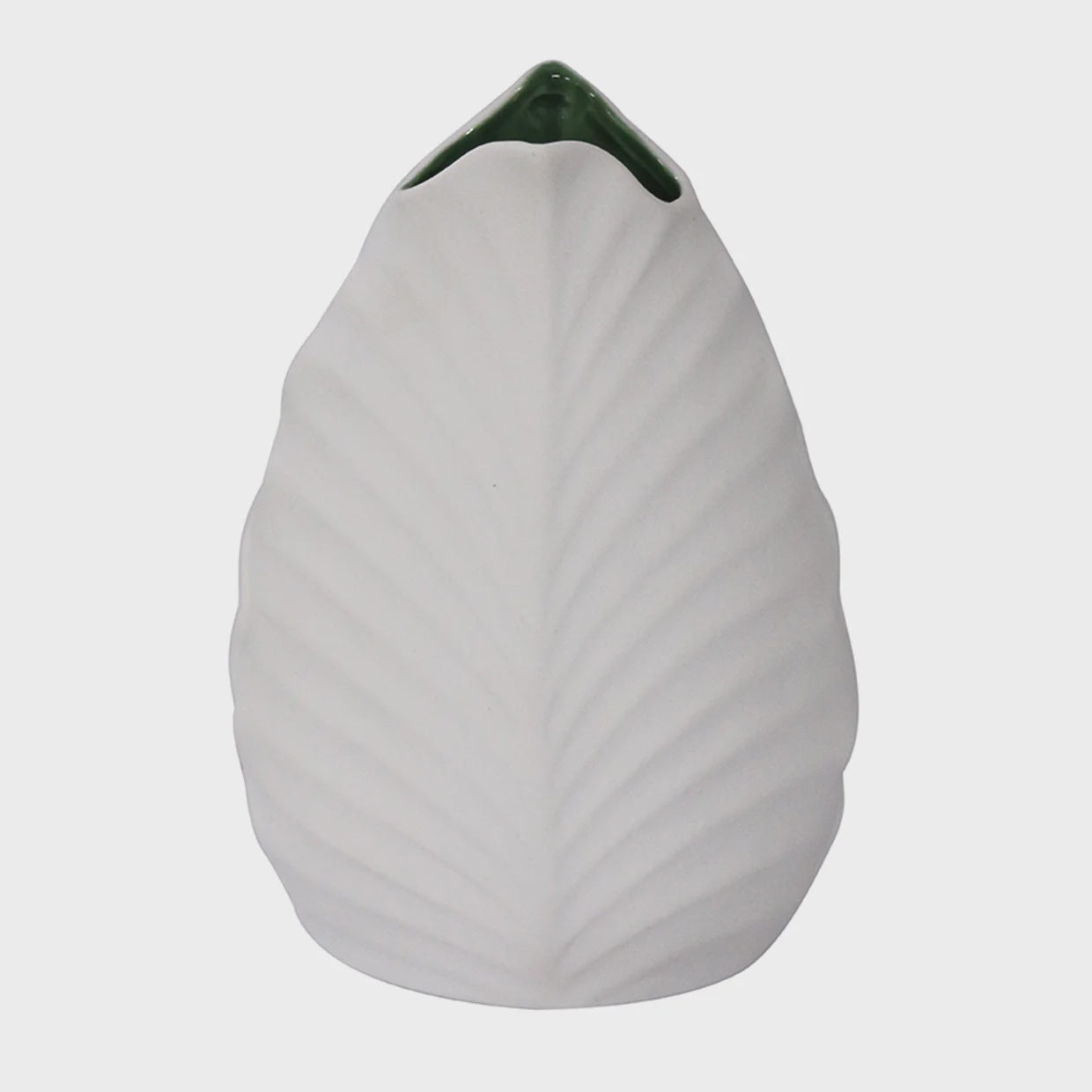 Leaf vase Med - white